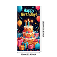 thumbnail image 3 of LUUFILx Happy Birthday Party Backdrop Banner Cake Balloon Decoration Photography Props Background Celebration Supplies, 3 of 8