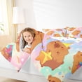 thumbnail image 3 of Erosebridal Kids Birthday Capybara Twin Bedding Sets, Galaxy Star Sky Bedding Comforter Set, 7 Pieces, 3 of 7