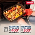 thumbnail image 6 of Bakken Master 38 Piece Granite Cookware and Bakeware Set – Nonstick Granite Coating, Pots and Pans with Detachable Handles and Tempered Glass Lids, 6-piece Bakeware set, 12-piece Mixing Bowls,Brown, 6 of 9