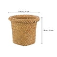 thumbnail image 3 of Gymnture Seagrass Trash Can Round Waste Basket Boho Woven Garbage Bin, 3 of 10