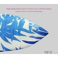 thumbnail image 6 of FBTS Prime 18x18 inch Square Blue Leaves Outdoor Throw Pillows with Inserts, 2 Packs, 6 of 8