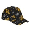 thumbnail image 3 of Haiem Hohey Bee Golden Embroidery Baseball Cap Dad Hat Cotton Soft Adjustable Fashion Hats for Men Women Unisex Style Headwear, 3 of 9