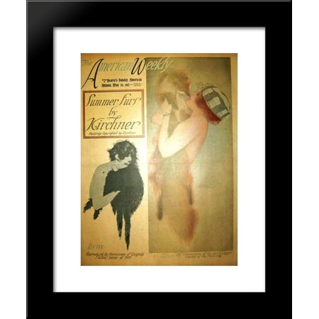 Lillian Lorraine, Hearst's Sunday American 20x24 Framed Art Print by Raphael Kirchner
