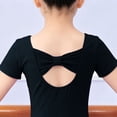 thumbnail image 6 of Leey-World Ballet Leotards For Girls Dance Leotard With Skirt Toddler Ballet Outfit Bow Back(7-8 Years,Black), 6 of 7