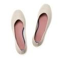thumbnail image 4 of Flatgios Women's Ballet Flats, Knitted Dress Shoes, Round Toe Walking Flats Women Apricot-9, 4 of 7