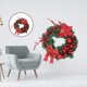 thumbnail image 5 of 18 pulgadas de Navidad artificial Hello Wreath Elegante adorno de pared Decoraciones gar Adornos de Halloween de puerta delantera Estilo 3 Baoblaze coronas de puertas para el hogar, 5 of 8