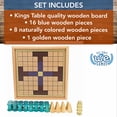 thumbnail image 4 of WE Games King's Table Tablut Viking Game Wood Pieces Natural Square, 4 of 11