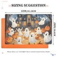 thumbnail image 2 of Cartoon Ghosts and Pumpkin Lights Floor Door Mat Outdoor Indoor for Home Entrance Welcome Mats 32"x20", 2 of 8