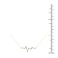 thumbnail image 4 of aaXia 14K Yellow Gold 1/8ct. TDW Diamond Heartbeat Necklace, 4 of 4