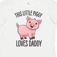 thumbnail image 4 of Inktastic This Little Piggy Loves Daddy- cute Boys or Girls Toddler T-Shirt, 4 of 5