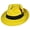 Yellow, variant on Pachuco Crushable Wool Felt Fedora Hat - L - Red