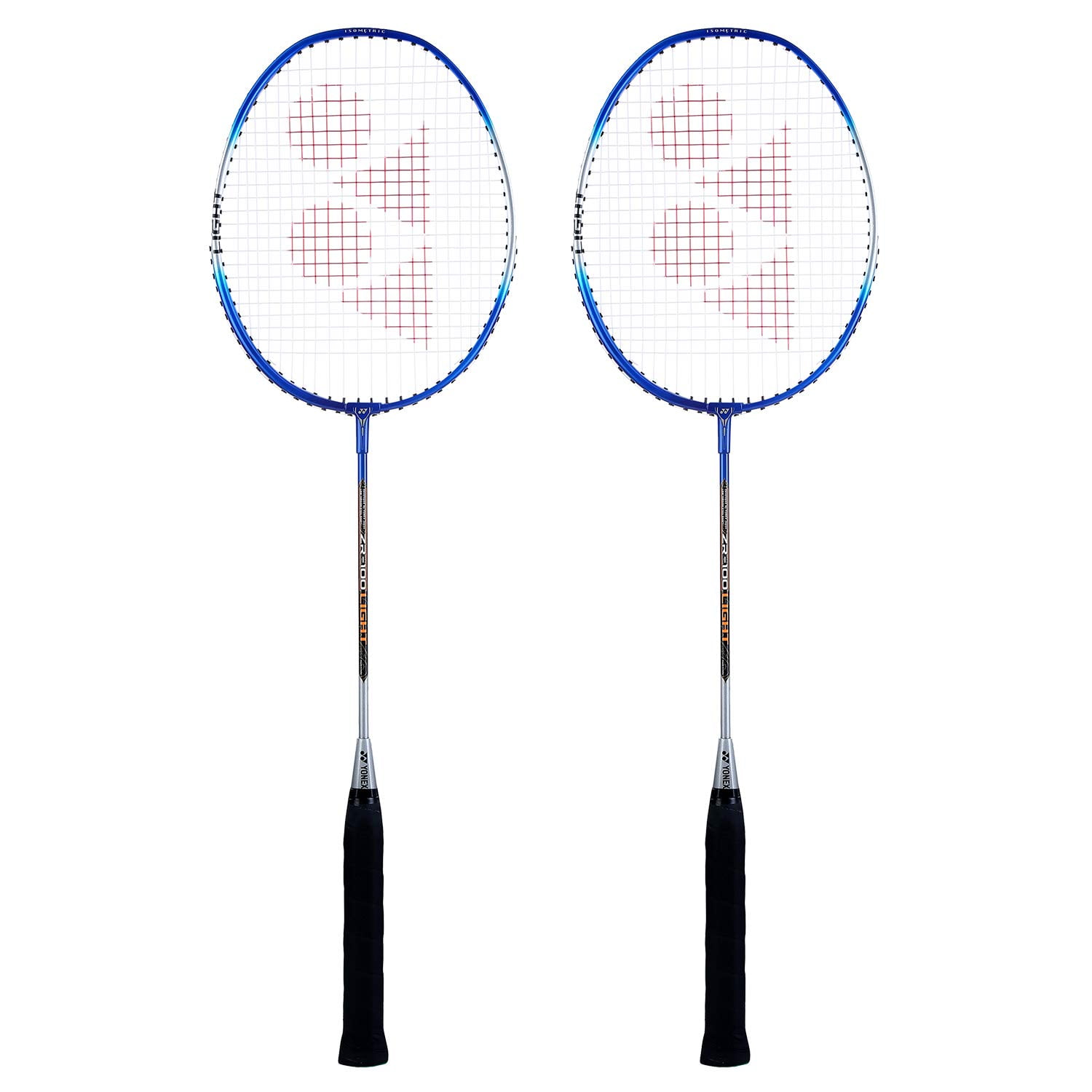 Yonex ZR 100 Light Aluminium Badminton Racquet with Full Cover, Set of 2 Blue