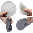 thumbnail image 4 of Tapón Gen 13 x2 (uno gris claro, uno blanco) para bañera, lavabo o fregadero de silicona, diámetro 15 cm. Desagües resistentes y fáciles de usar, 4 of 5