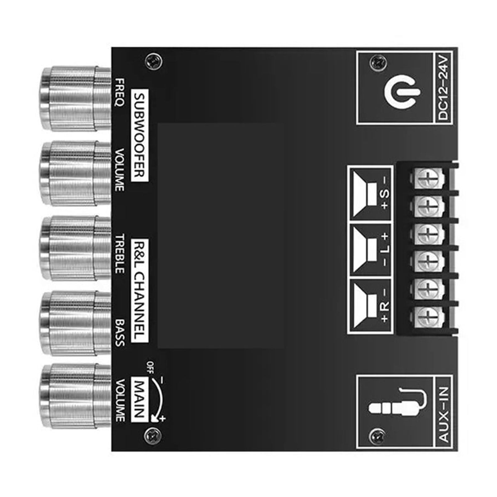 Digital Power Amplifier Board 2.1 Channel Subwoofer AUX 12V 24V Stereo Bluetooth 5.0 Bass Amplifier ,Multi Modes