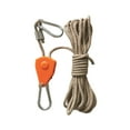 thumbnail image 2 of Ratchet Pulley Rope Hanger Tent Wind Rope Tent Guide Rope Fast Locking Hanging Ropes Rope Hanger Grow Light Rope Hanger for Awning Tent 4m Khaki, 2 of 8