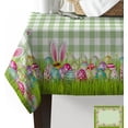 thumbnail image 2 of Rectangle Tablecloth 60x120inch,Easter Egg Bunny Ears,Vinyl Table Covers Waterproof Oilcloth Table Cloth Linens,Decorative Farmhouse Tablecloths for Outdoor Dining Wedding Party Camping,Buffalo Plaid, 2 of 6