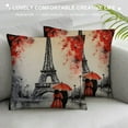 thumbnail image 3 of ARISTURING  Pink and Red Paris Tower Throw Pillow Covers Black White Eiffel Tower Pillow Case Decorative Cushion Covers for Sofa Bedroom Living Room, 3 of 5