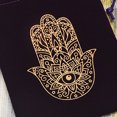 thumbnail image 2 of Bolsa De Almacenamiento De Cartas Tarots De Terciopelo Bolsa de terciopelo para tarjetas de tarot con cordón para joyas, bolsa para dados (mano de Dios púrpura) Tmvgtek Para Estrenar, 2 of 4