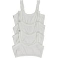 thumbnail image 2 of ToBeInStyle Girl's 4-Pack Crochet Trim Cami Training Bras - White - 14 Years, 2 of 4