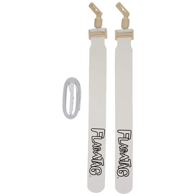 Cinturón con bandera Flag-A-Tag Sonic Boom, blanco, 42 pulgadas (paquete de 12)