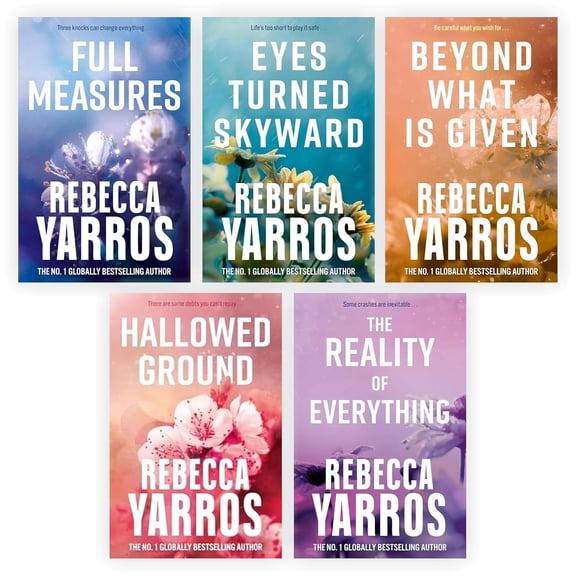 Rebecca Yarros’s Flight & Glory Series Complete 5-Book Paperback Set(Full Measures, Eyes Turned Skyward, Beyond What is Given, Hallowed Ground, The Reality of Everything)
