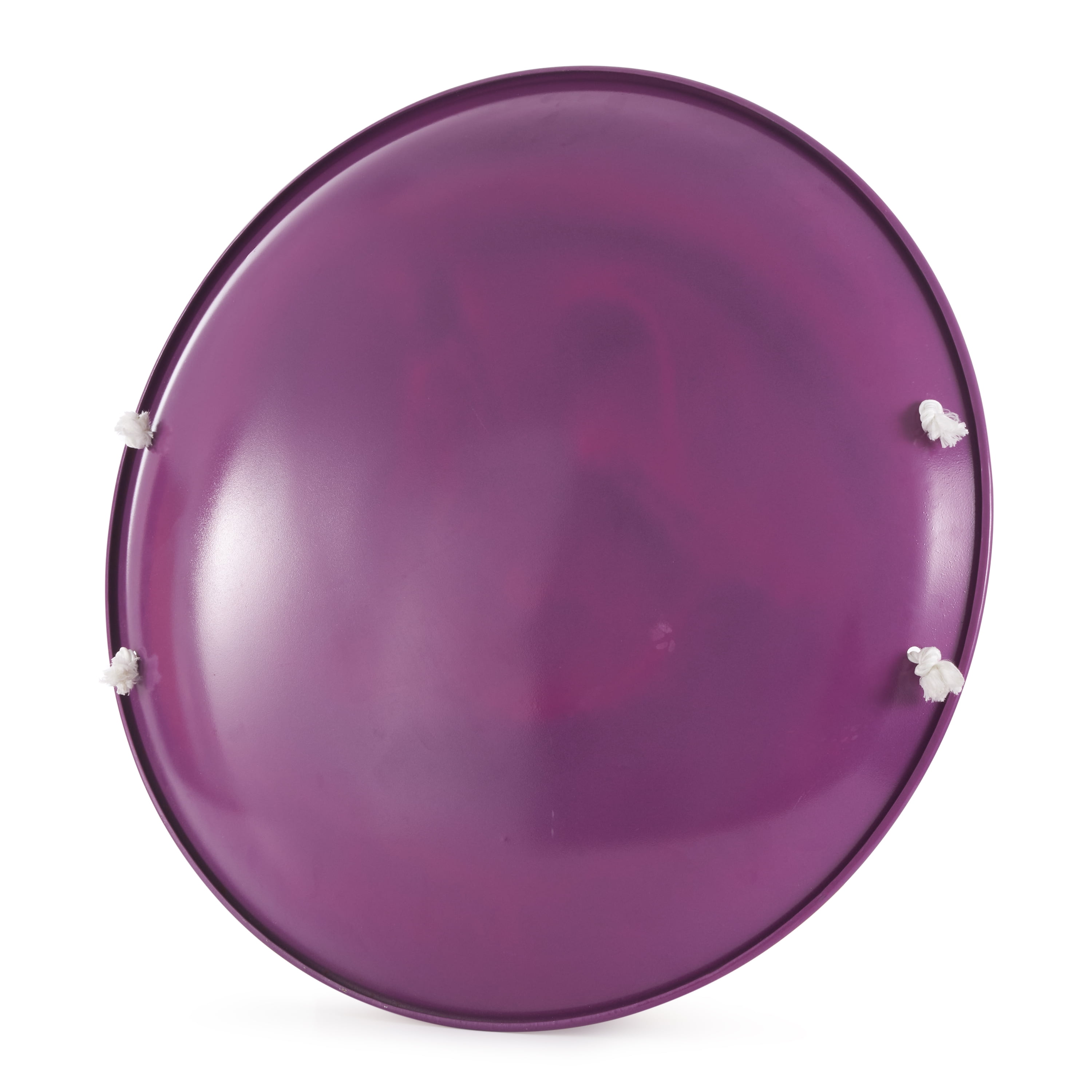 Slippery Racer ProDisc 26-Inch Metal Saucer Sled with Rope Handles, Purple