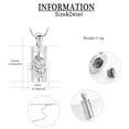 thumbnail image 2 of Rose Flower Urn Necklace for Ashes Cylinder Cremation Jewelry for Ashes for Women Ashes Keepsake Pendant for Human / Pet Memorial Locket Holder, 2 of 6