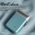 thumbnail image 7 of Electric Foil Shavers Cordless Beard Trimmer Rechargeable Razor for Men Portable Pocket Size, 7 of 7