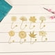 thumbnail image 2 of Marcador de libros de latón, marcapáginas de Metal con loto de hierba de cuatro hojas, Ginkgo hueco a la corrosión, hoja de arce, sicomoro, artículo para regalar, Material duradero, 2 of 6