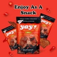 thumbnail image 3 of Yay's Snacks Sweet and Spicy Beef Crisps | High-Protein Ready-to-Eat Crispy Crunchy Chipped beef | Spicy Beef Jerky with 24g Protein per Bag, Non-GMO Healthy Meat Snack, Made in USA pack of 6(1.75 oz, 3 of 8