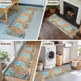 thumbnail image 5 of Runner Rug 2'x6', Jellyfish Coastal Washable Non-Slip Hallway Runner Rugs, Summer Nautical Starfish Coral Brown Anchor Bedside Rugs Floor Mats Carpet Runners for Kitchen Bathroom Laundry Room, 5 of 8
