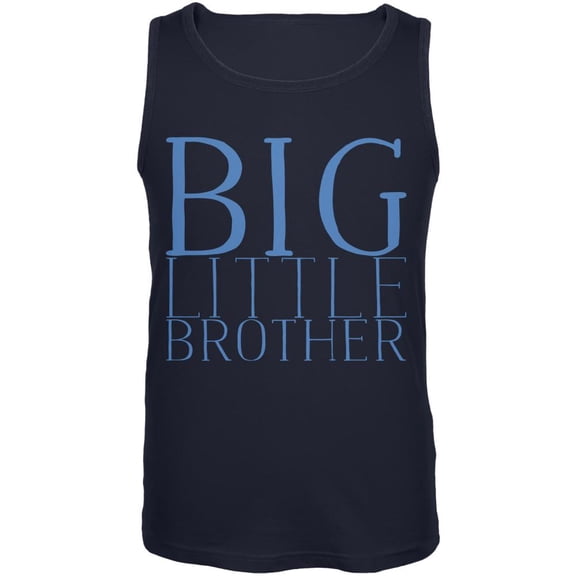 Big Little Brother Mens Tank Top Navy SM