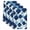 Navy Blue, variant on Red Geometric Moroccan Kitchen Towels Set of 3, Abstract Art Red Ombre Modern Absorbent Dish Towels for Kitchen, Microfiber Hand Towel, Quick Drying Tea Towel for Cleaning Decorative Dishcloths