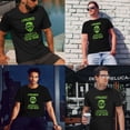 thumbnail image 3 of Greenyef Graphics I Paused My Game to Be Here Gamer Gift Funny Tee Men's T-Shirt Style-37 (Black & Yellow Green, X-Large), 3 of 6
