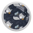 thumbnail image 1 of 4PCS Round Wolf Cabinet Fluorescence Knob Glowing in the Dark Furniture Drawer Pulls Handle with Screws, 1 of 5