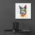 thumbnail image 6 of Epic Art 'Colorful Watercolor German Shepherd' by Furbaby Affiliates, Acrylic Glass Wall Art, 12"x12", 6 of 8