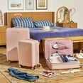 thumbnail image 4 of Beautiful 28-inch Checked Expandable Hardside Upright Luggage by Drew Barrymore, Rose Pink, 4 of 20