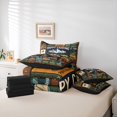 thumbnail image 6 of Catabedysis Country Style Camping 7-Piece Twin Bedding,Happy Camping Print Bedding Comforter Set For Boys,Multicolor,Black Reversible, 6 of 7