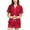 Cherry, variant on 100% Cotton Pajama Sets for Women Short Sleeve Sleepwear Button Down Pjs Summer 2 Piece Lounge Sets S-XXL(White, Medium)
