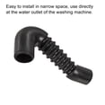 thumbnail image 5 of Uxcell Washing Machine Drain Hose, 17mm 14mm ID 93mm Length Elbow Pipe Black, 5 of 5