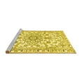 thumbnail image 2 of Ahgly Company Machine Washable Indoor Rectangle Medallion Yellow Traditional Area Rugs, 5' x 7', 2 of 4
