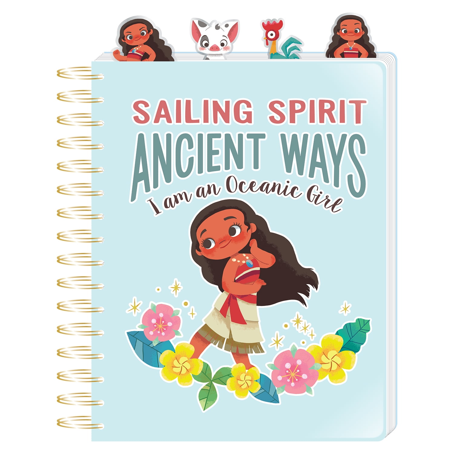 Disney Moana 4-Tab Journal