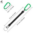 thumbnail image 2 of PULLIMORE 6PCS Colorful Fishing Lanyard, Retractable Heavy Duty Coiled Tether Fishing Accessories with Carabiner, Fishing Tool, 2 of 9