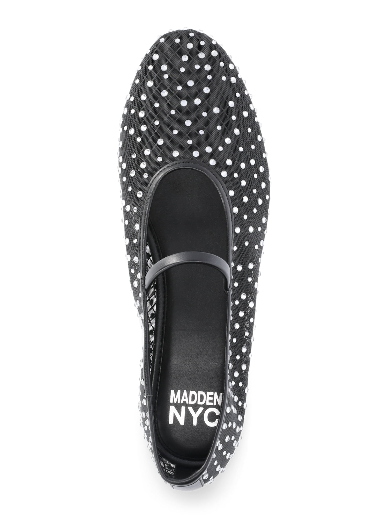 Madden NYC Women’s Mesh Ballet Flats with Rhinestones, Sizes 6-11