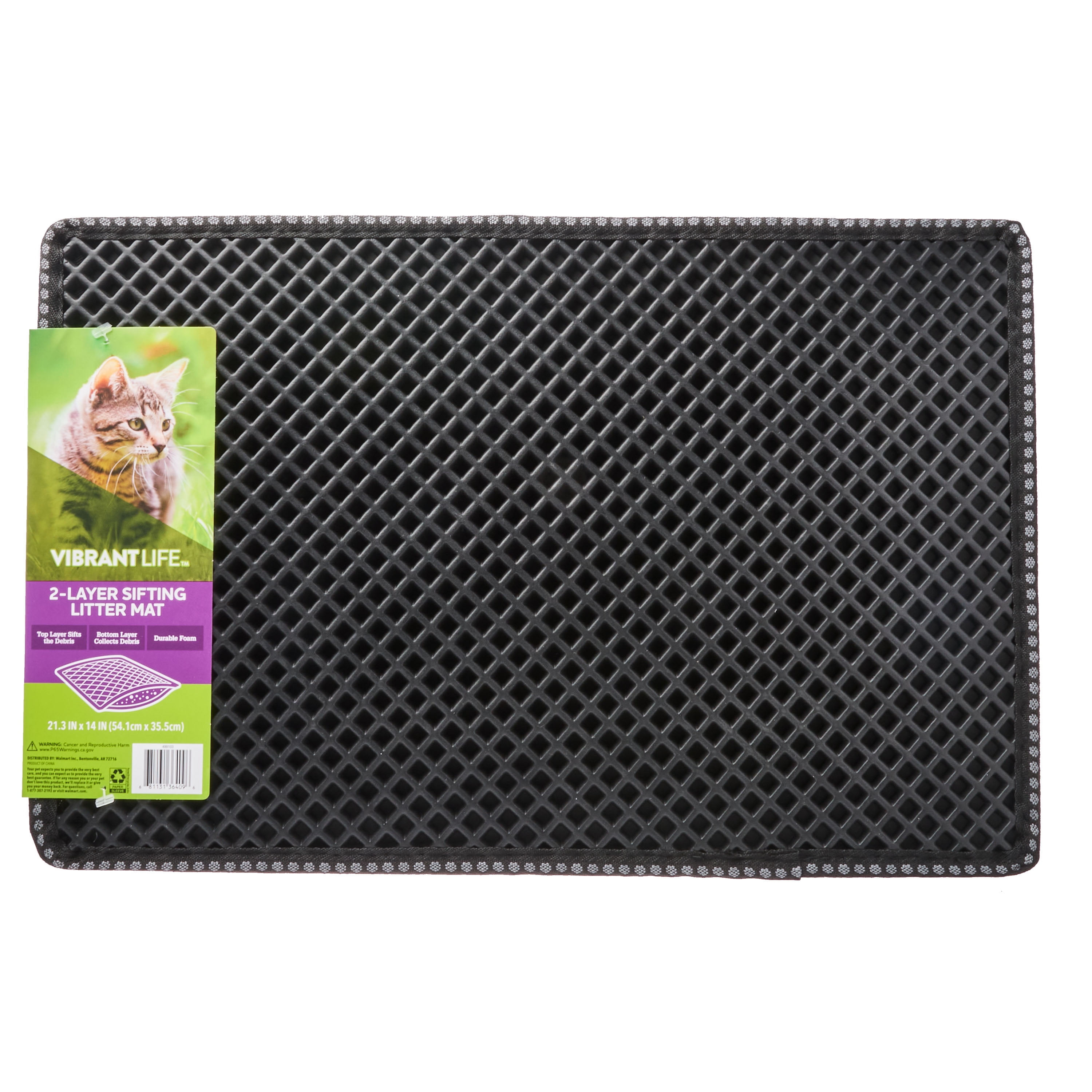 2 layer sifting cat litter mat