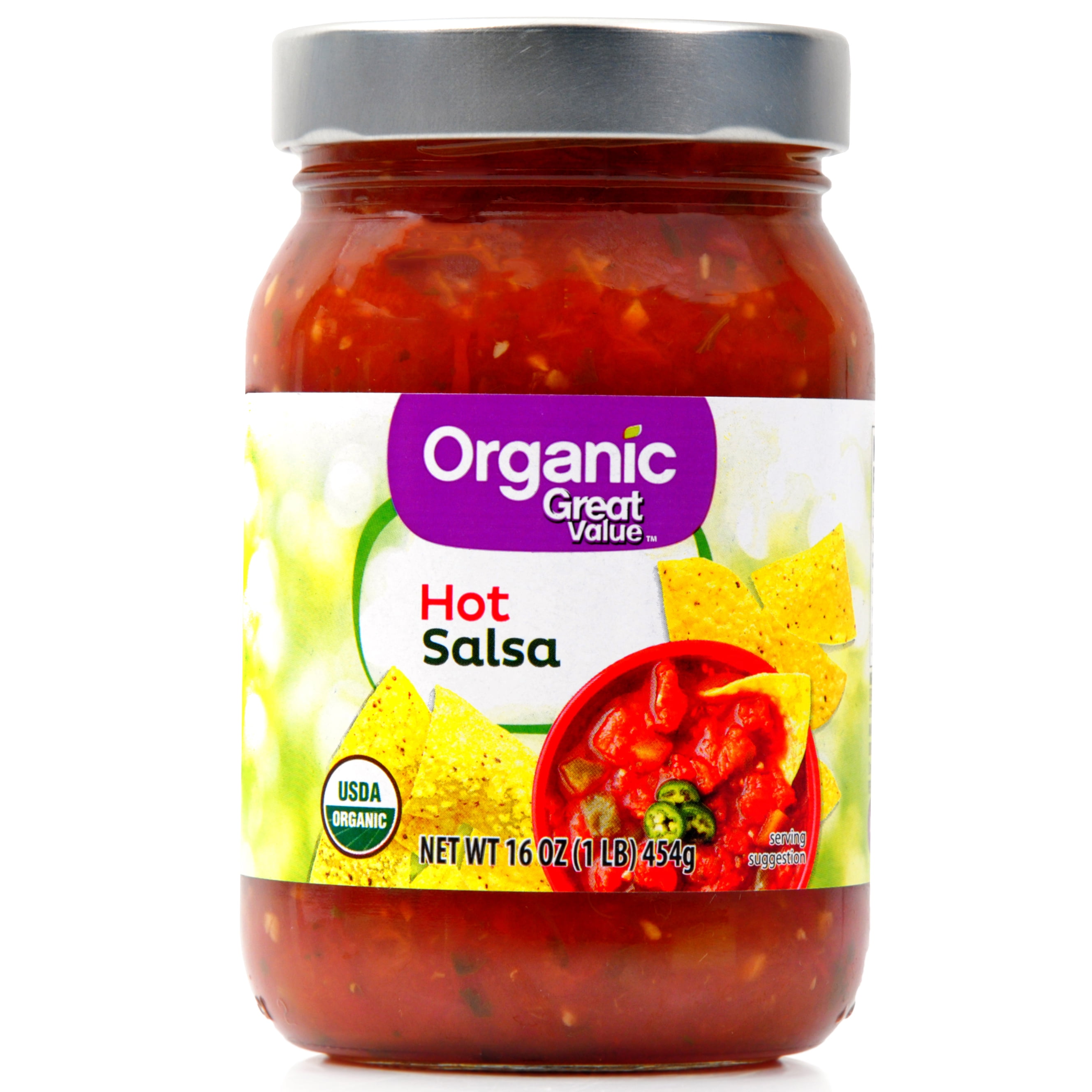 Great Value Organic Hot Salsa, 16 oz