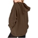 thumbnail image 4 of Sudadera deportiva informal de manga larga de color liso para niños, blusa de poliéster con capucha y mangas largas con insertos en los hombros., 4 of 6
