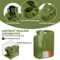 thumbnail image 2 of 5 Gallon 20L Metal Gas Tank Can (US Stardard) Gas Can Power Emergency Backup Tank with Flexible Spout Yellow, 2 of 5