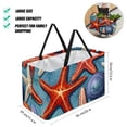 thumbnail image 2 of Starfish Premium Oxford Cloth Reusable Foldable Shopping Bag – Large Capacity for Picnic Baskets, Toy Baskets, and Shopping Baskets, 2 of 7