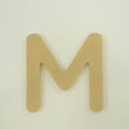 thumbnail image 3 of Package of 1, 8 Inch X 1/2" Thickness MDF Letter M in The Gotham Rounded Font, Thick, Upper Case for Art & Craft Project, Made in USA, 3 of 4